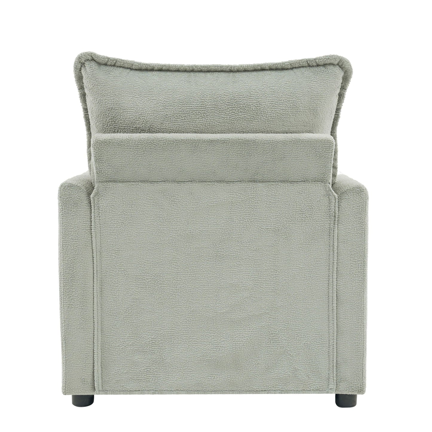 Modern Single Seat Accent Chair With Side Storage Pockets