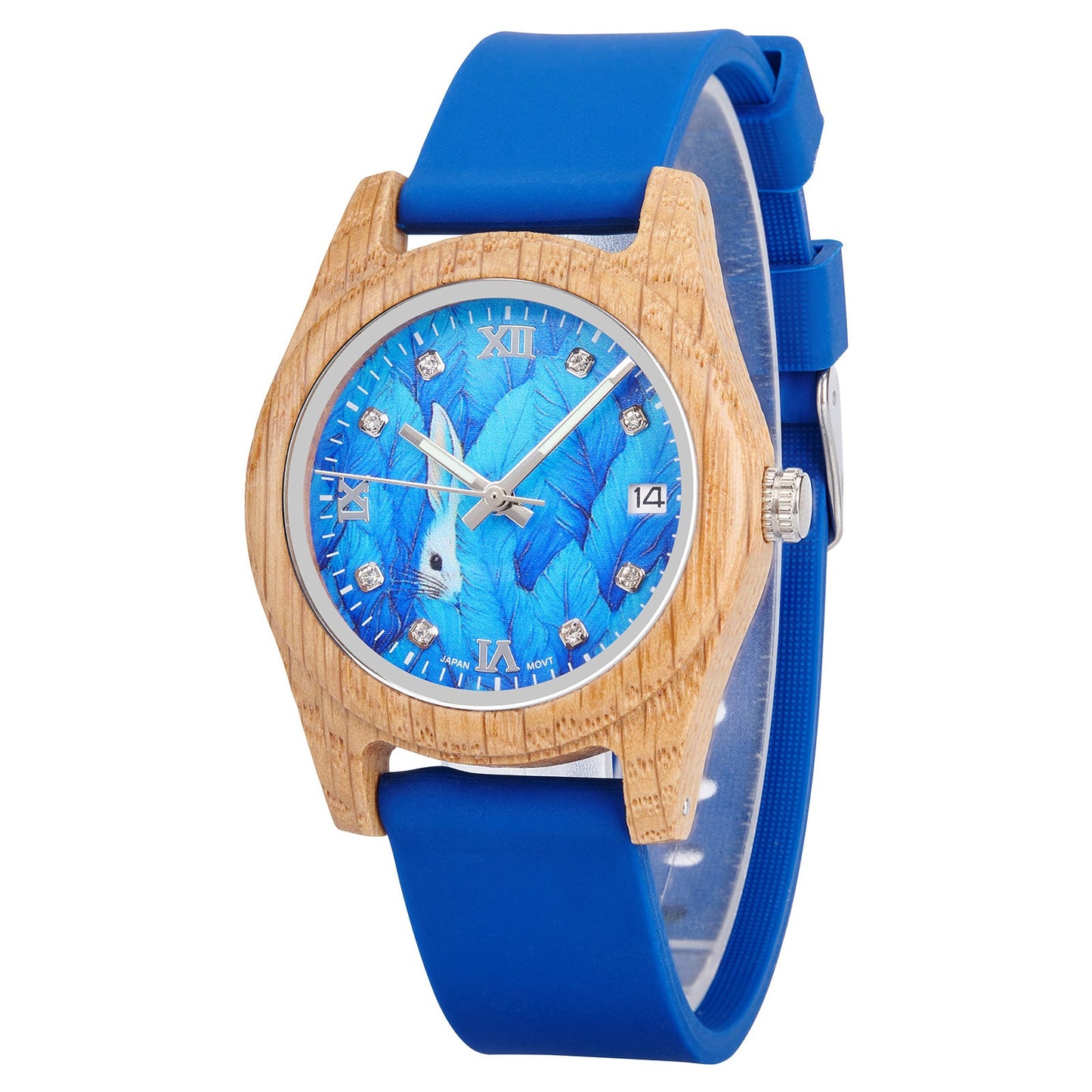 Natural Wood Watch for Women - Lightweight Eco-Friendly Quartz Wristwatch with Minimalist Design Casual Daily Wear