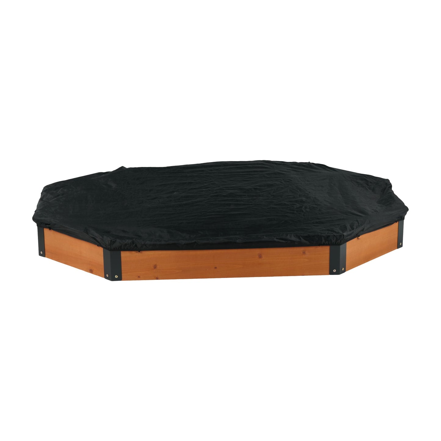 Octagon Sandbox With Storage, Sandpit With Cover And Liner For Backyard