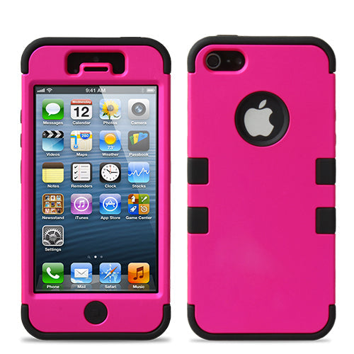 3-Layer Hybrid Armor Case with Soft Inner Shell for iPhone 5