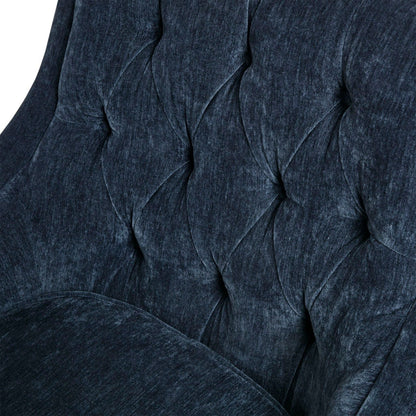 Button Tufted Accent Chair Vintage Style