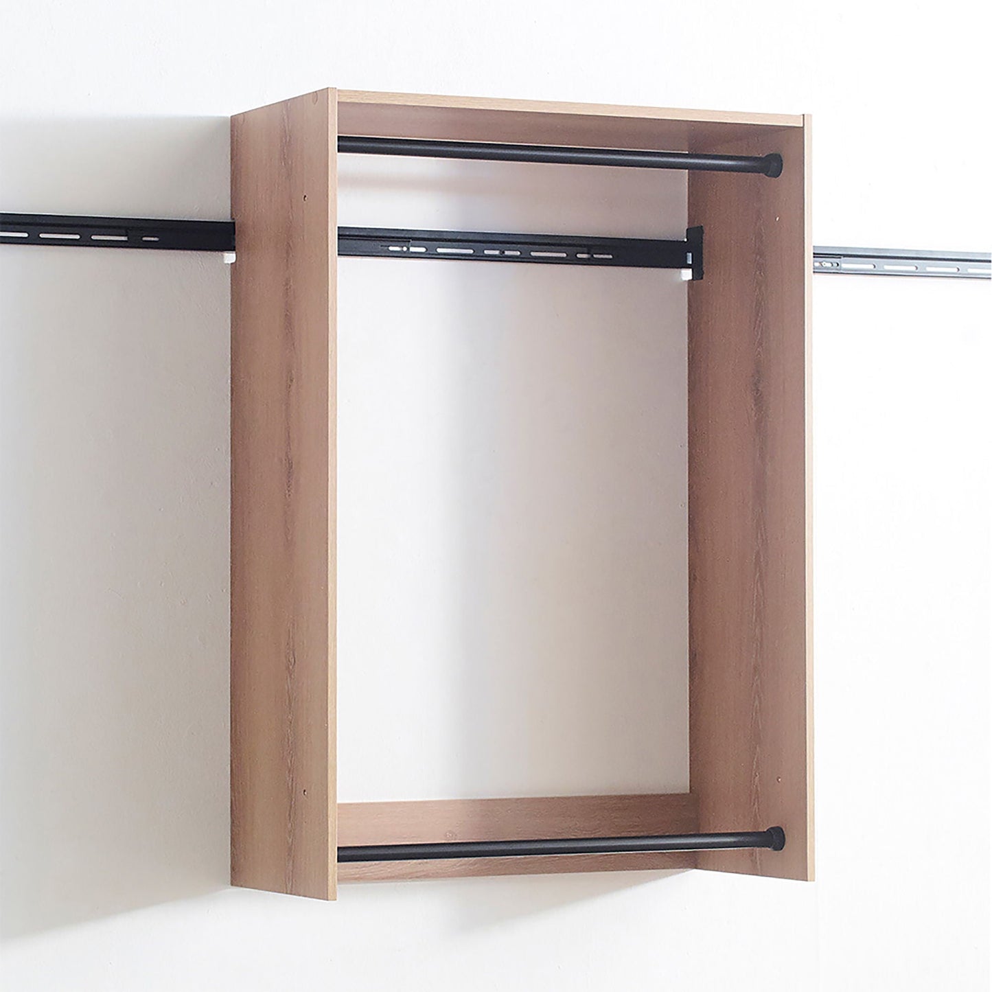 Devi - Wall Mounted Wood Closet System With Modular Units