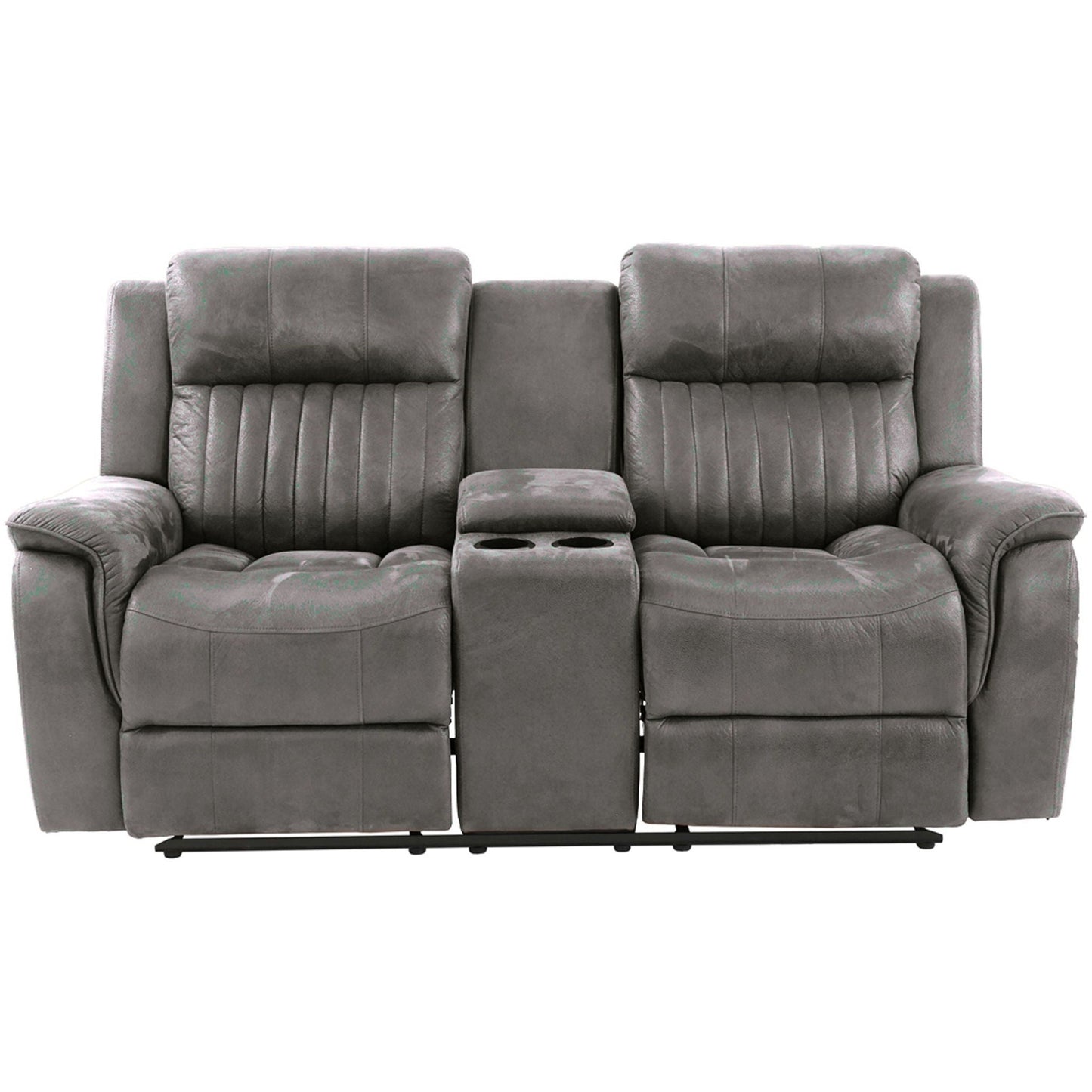 Contemporary Living Room Set, Horizontal And Vertical Tufting