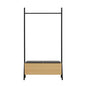 Paloma - Open Hanging Closet With Storage - Light Oak