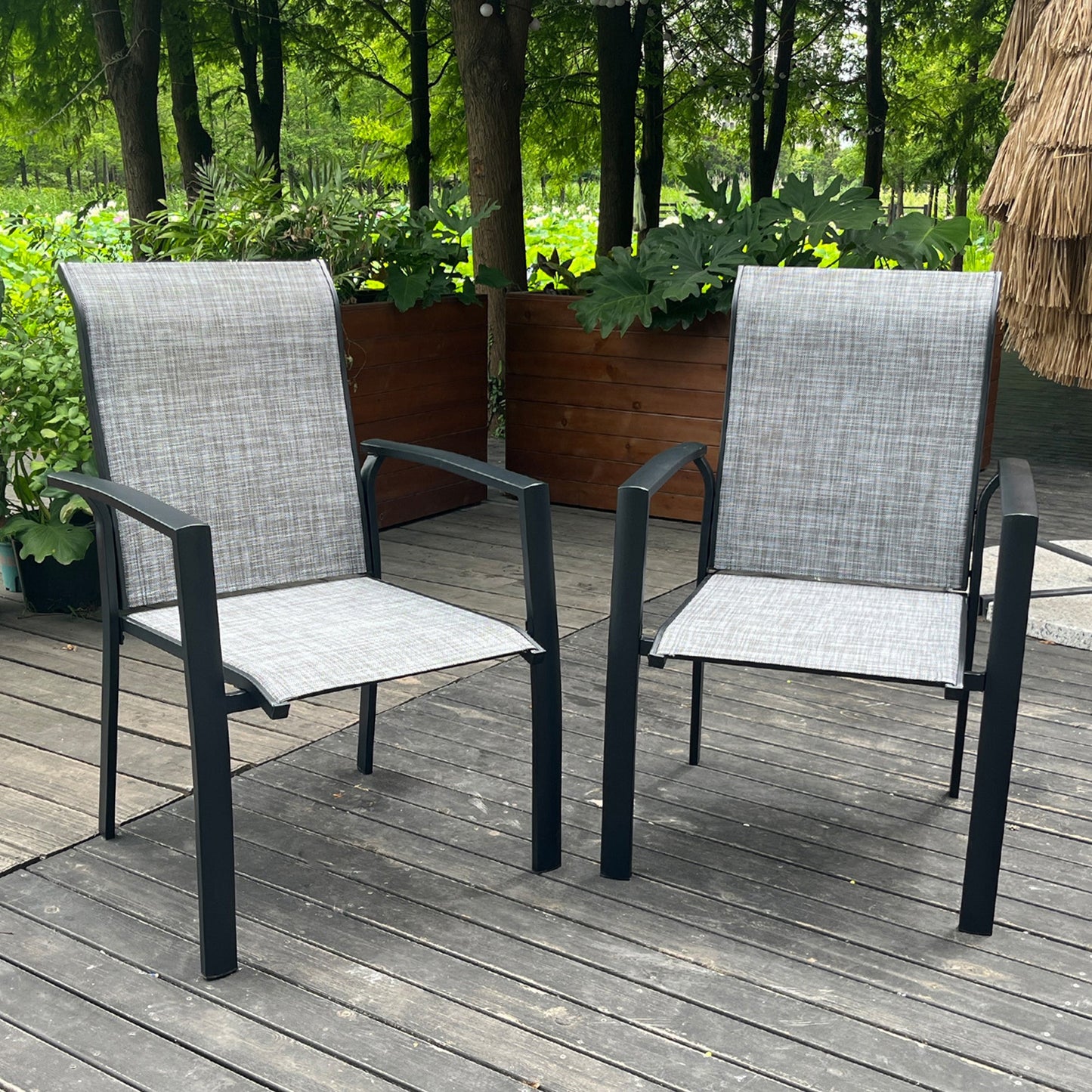 VRSHWO Garden Patio Chairs Set of 2