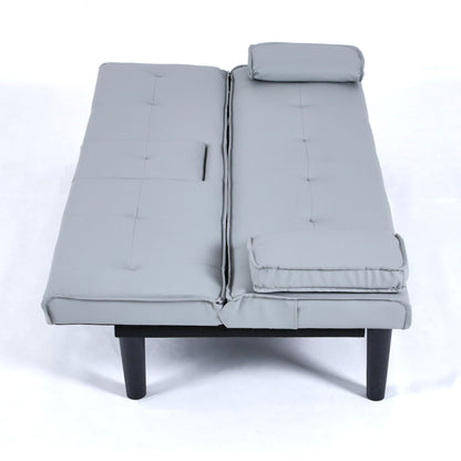 Sofa Bed With Foldable Design And Cup Holder