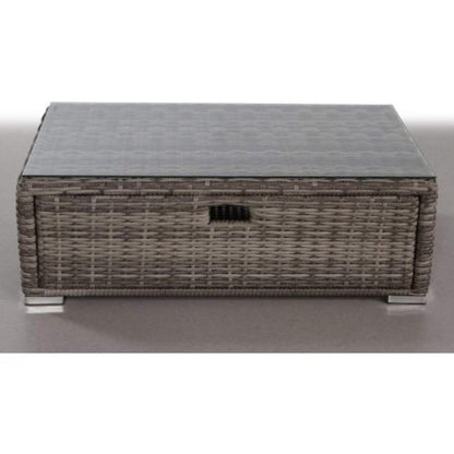 Glass Outdoor Coffee Table - Gray Mix