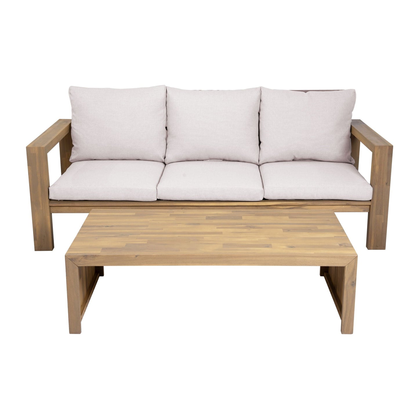 3 Seater Patio Set, Outdoor Sofa & Coffee Table Set