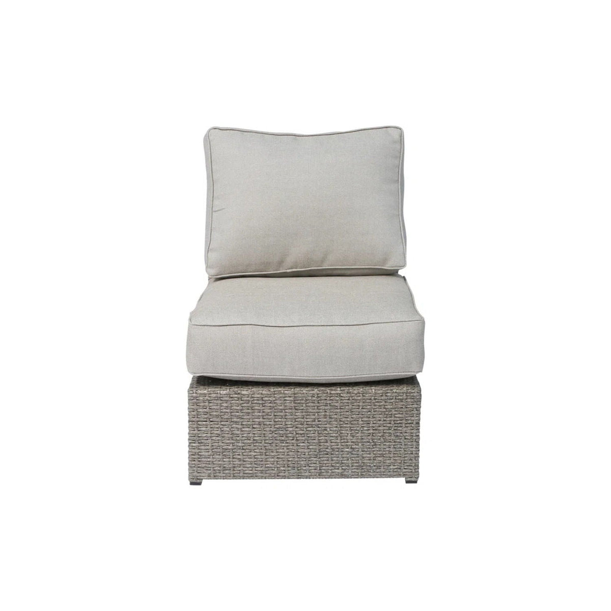 Patio Conversation Set & Cushions, Seats 4 - Gray Mix