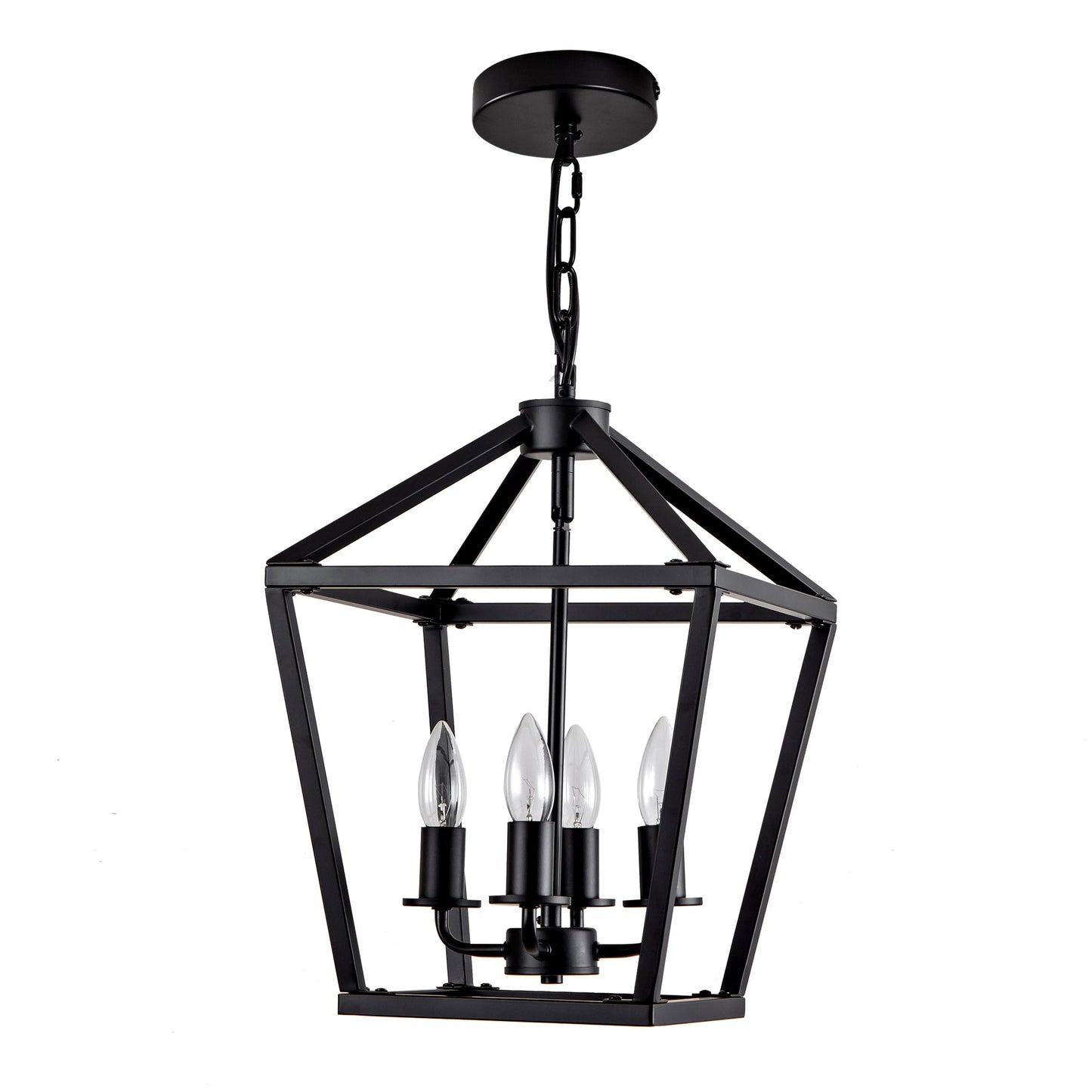 Farmhouse Lantern Chandelier 4-Light