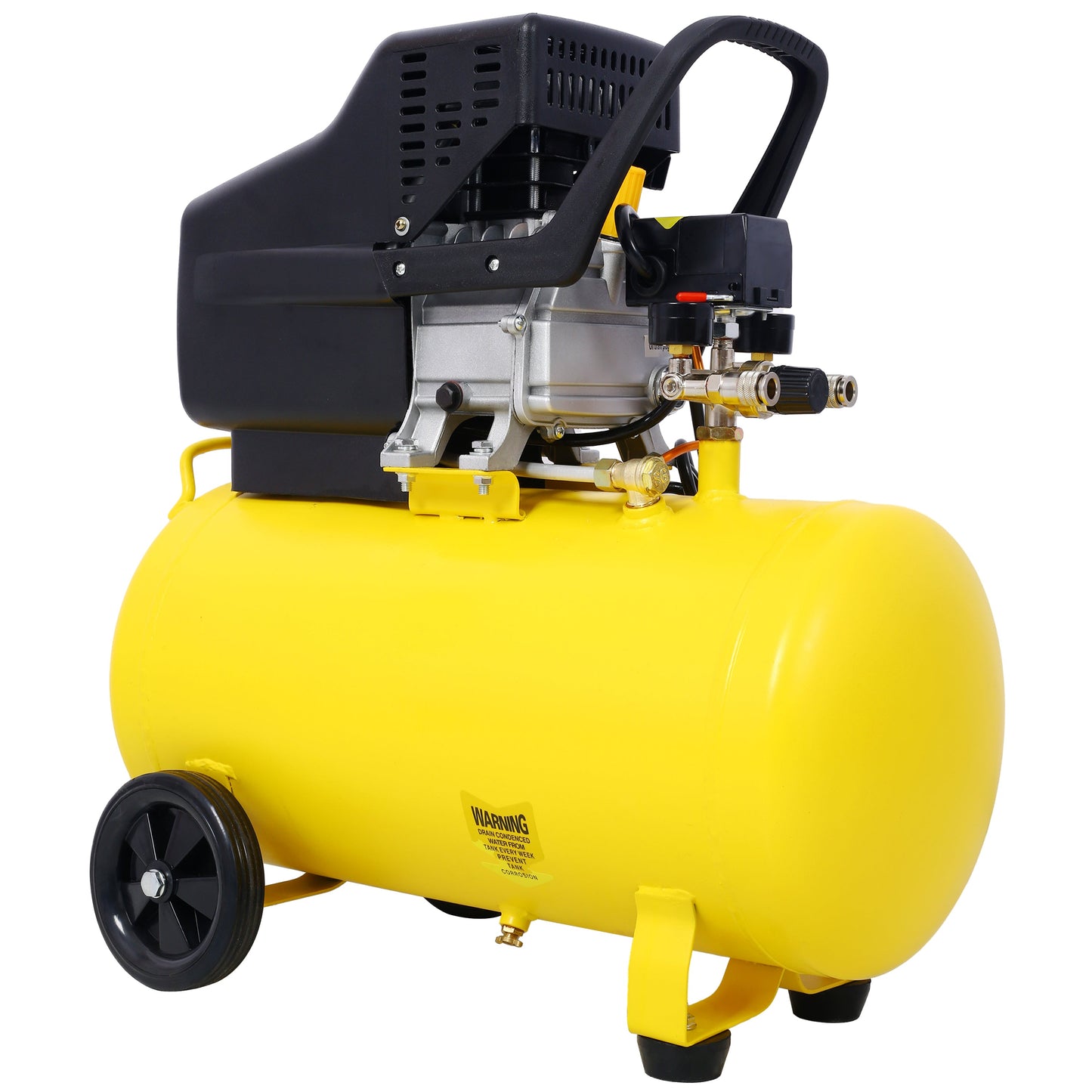 4.5HP Portable 13-Gallon Oil-Lubricated Air Compressor Tank