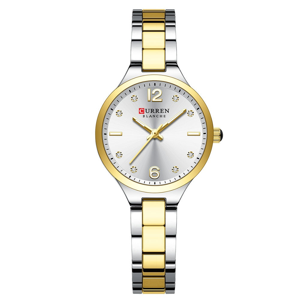 Simple Small Dial Waterproof Quartz Womens Watch