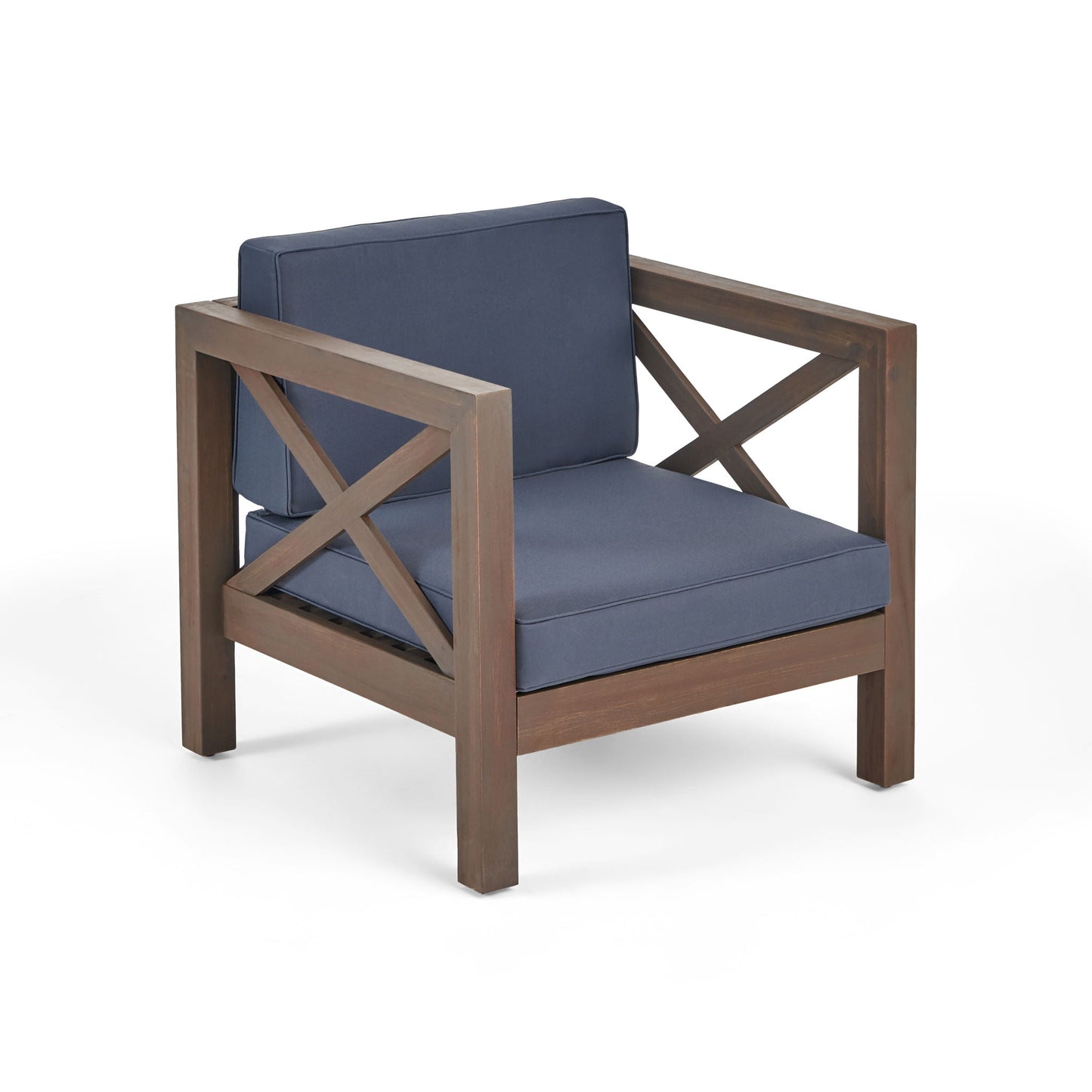 Brava Mid-Century Modern Club Chair with Water Resistant Cushions