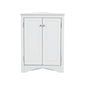 Triangle Bathroom Storage Cabinet With Adjustable Shelves, Freestanding Floor Cabinet For Home Kitchen