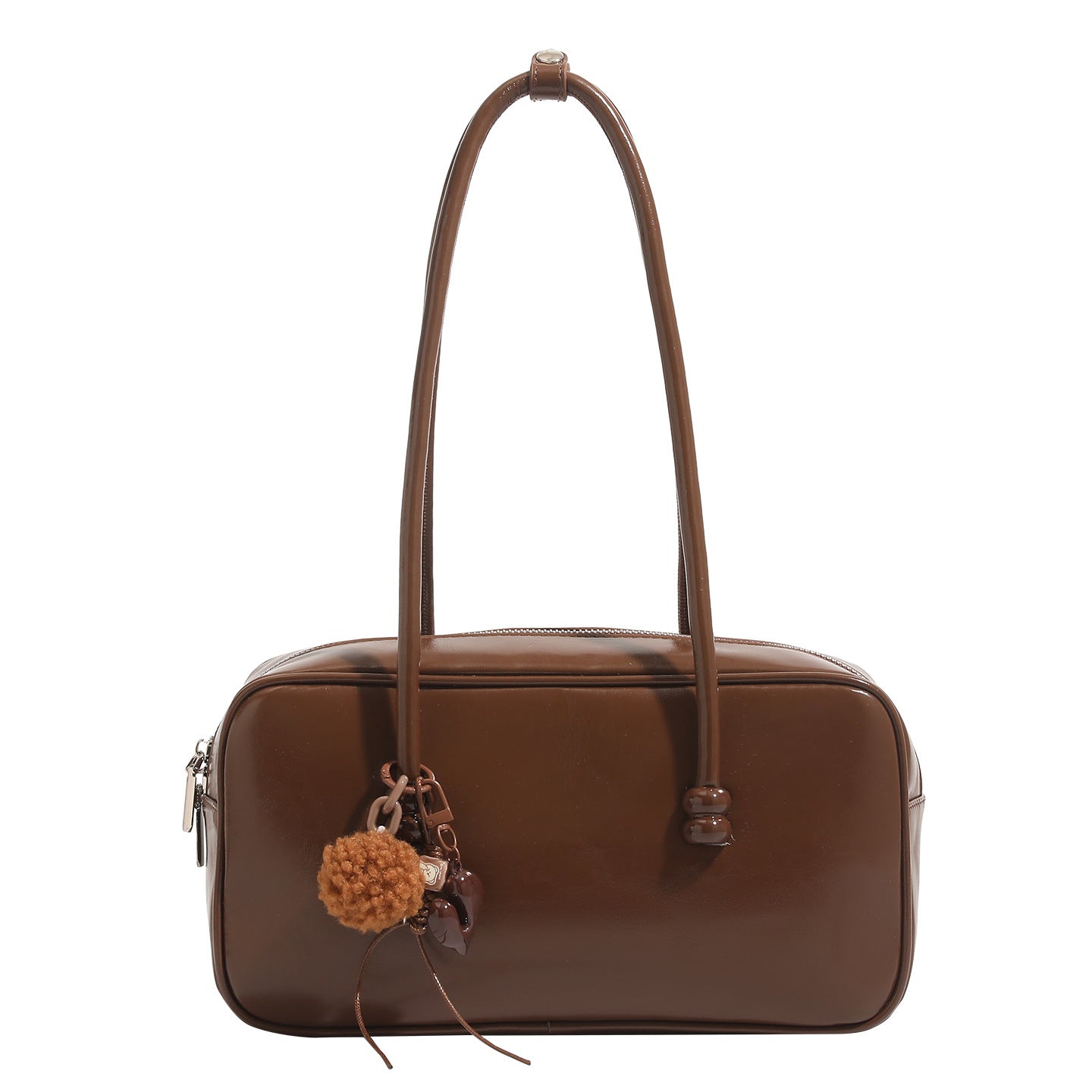 Womens Sophisticated Red Large-capacity Underarm Shoulder Bag
