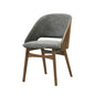 Delmon - Side Chair (Set of 2) - Gray / Walnut