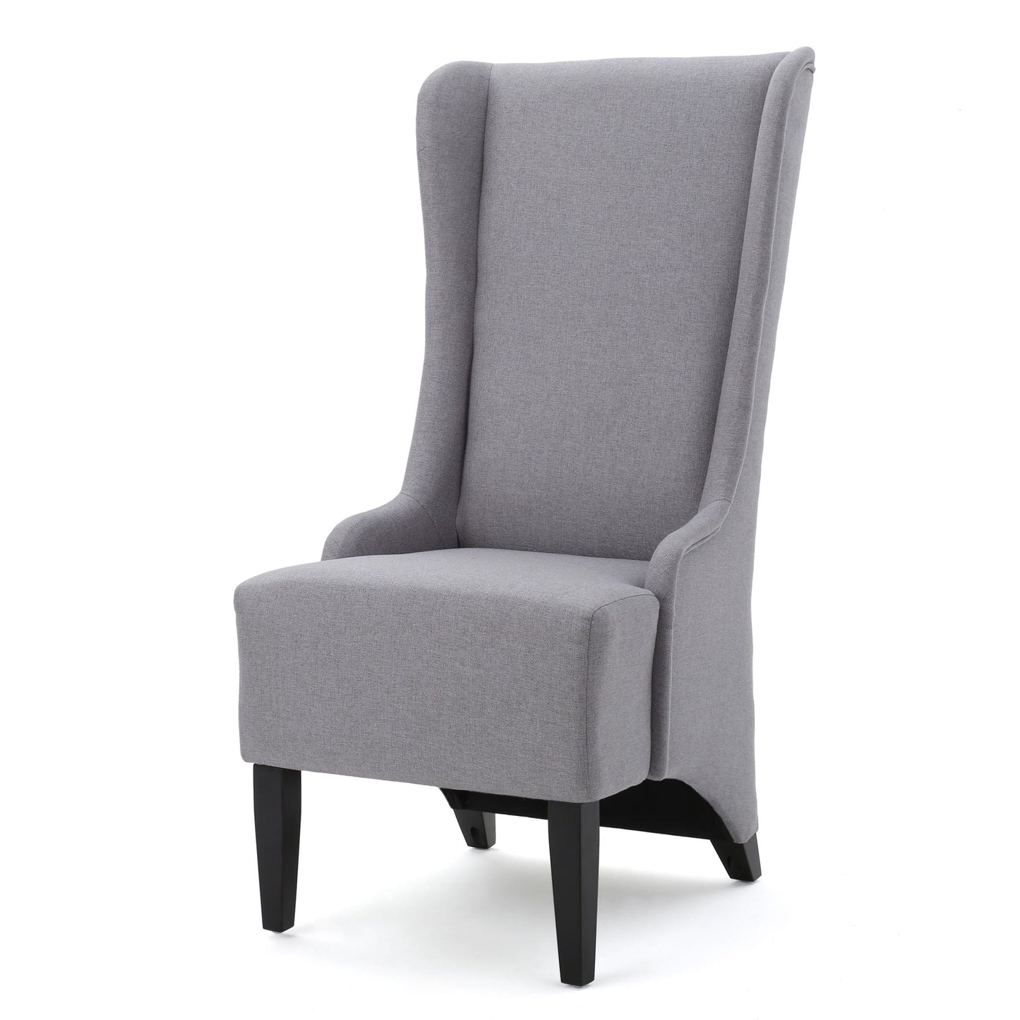 Alight Upholstered Dining Chair With High Back And Birch Wood Legs