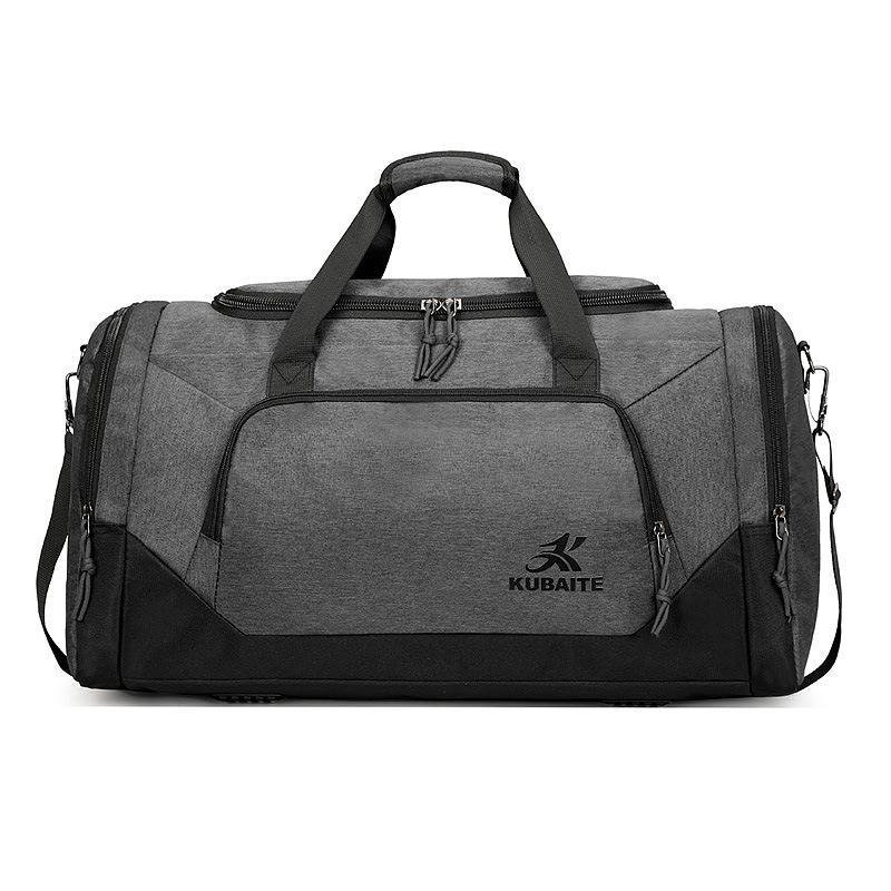 Multifunctional Solid-color Gym Bag With Large Capacity And Dry-wet Separation