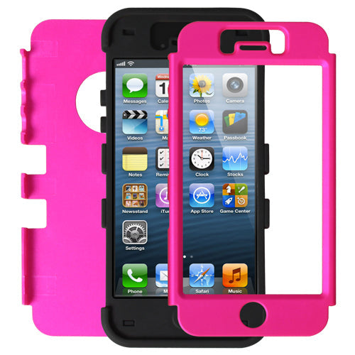 3-Layer Hybrid Armor Case with Soft Inner Shell for iPhone 5