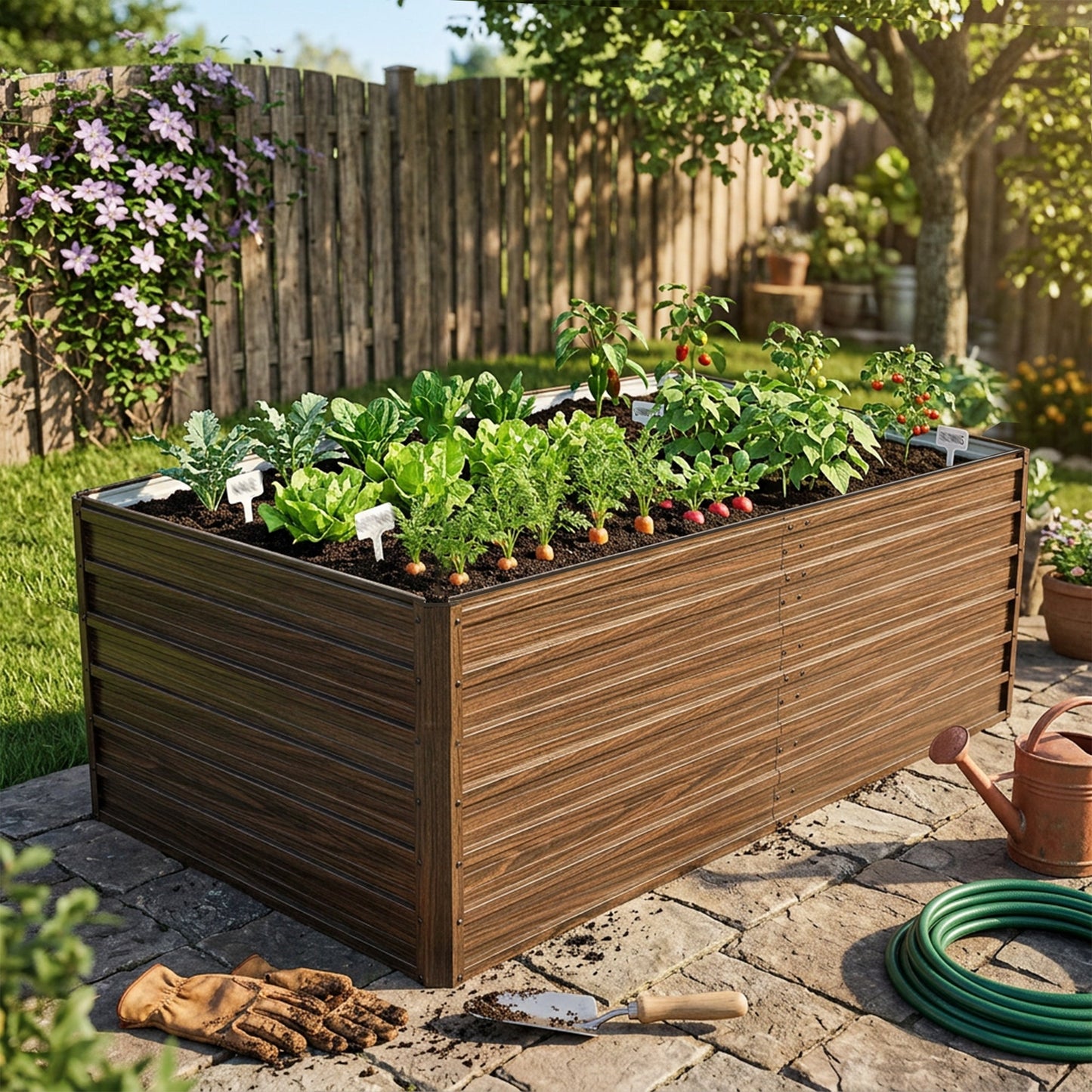 74.6"x35.4"x25" Raised Garden Bed Kit