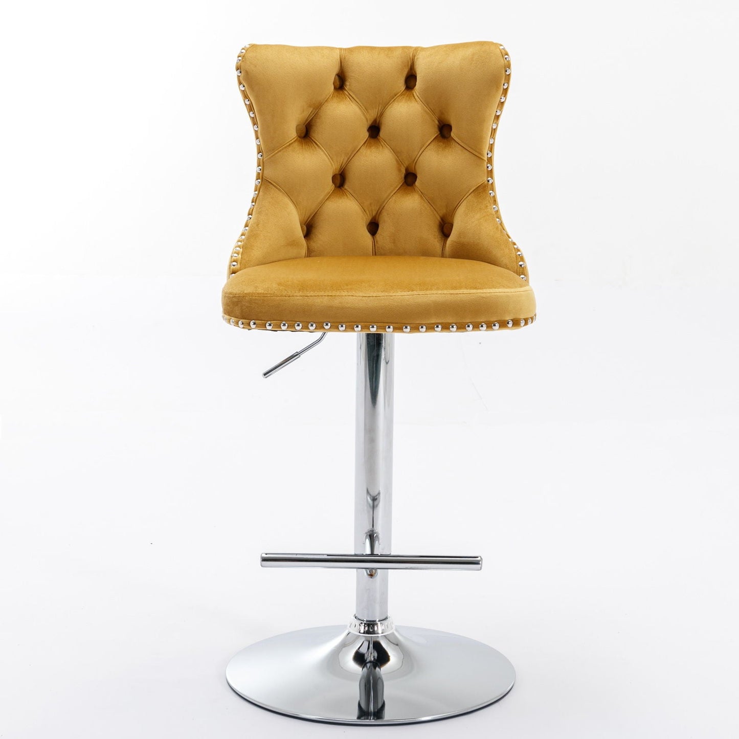 Swivel Adjustable Height Barstools Set of 2