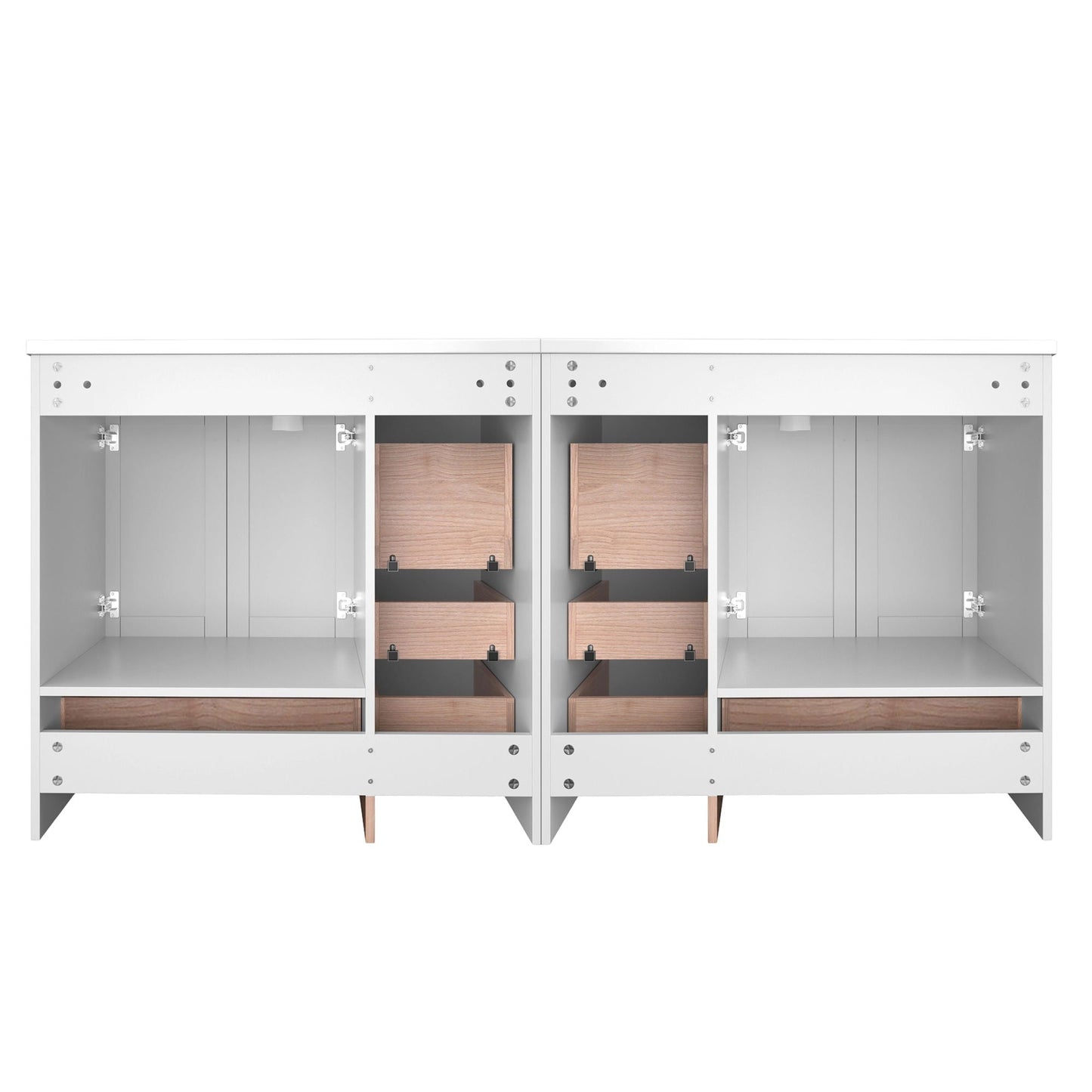 Shaker Free Standing Bathroom Vanity Cabinet & Sink, Soft Close Drawers, Soft Close Doors