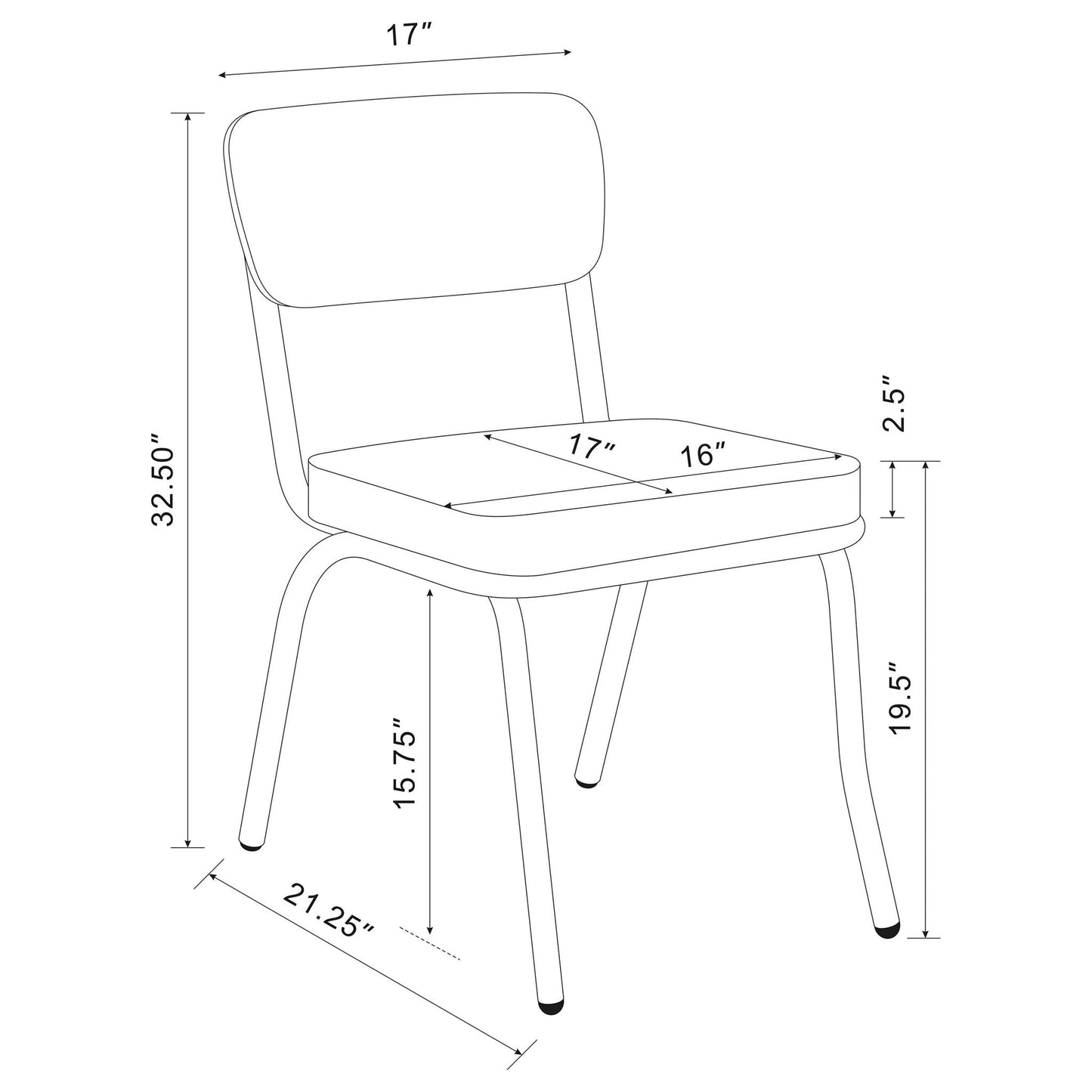 Parlisse - 5 Piece Round Dining Sets And Chairs - White