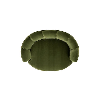 Clara 34.5" Scalloped Pet Sofa Bed - Medium, Olive