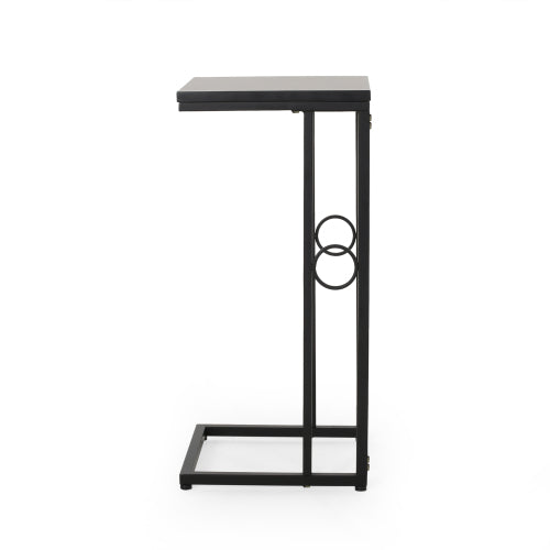 Essex Set of 2 Modern Black Metal End Tables