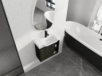24" Wall-Mounted Bathroom Vanity
