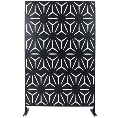 Outdoor & Indoor Metal Privacy Screen, Freestanding Decorative Panels