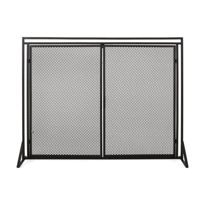 Samantha Iron Fireplace Screen 2 Door Design