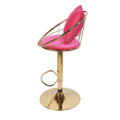 Unique Design Bar Chair, 360 Degree Rotation, Adjustable Height, Suitable For Dining Room And Bar
