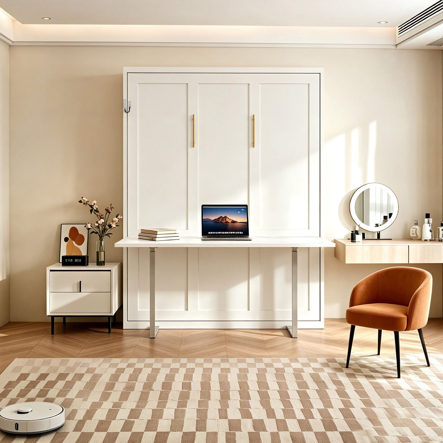 Folding Vertical Murphy Wall Bed