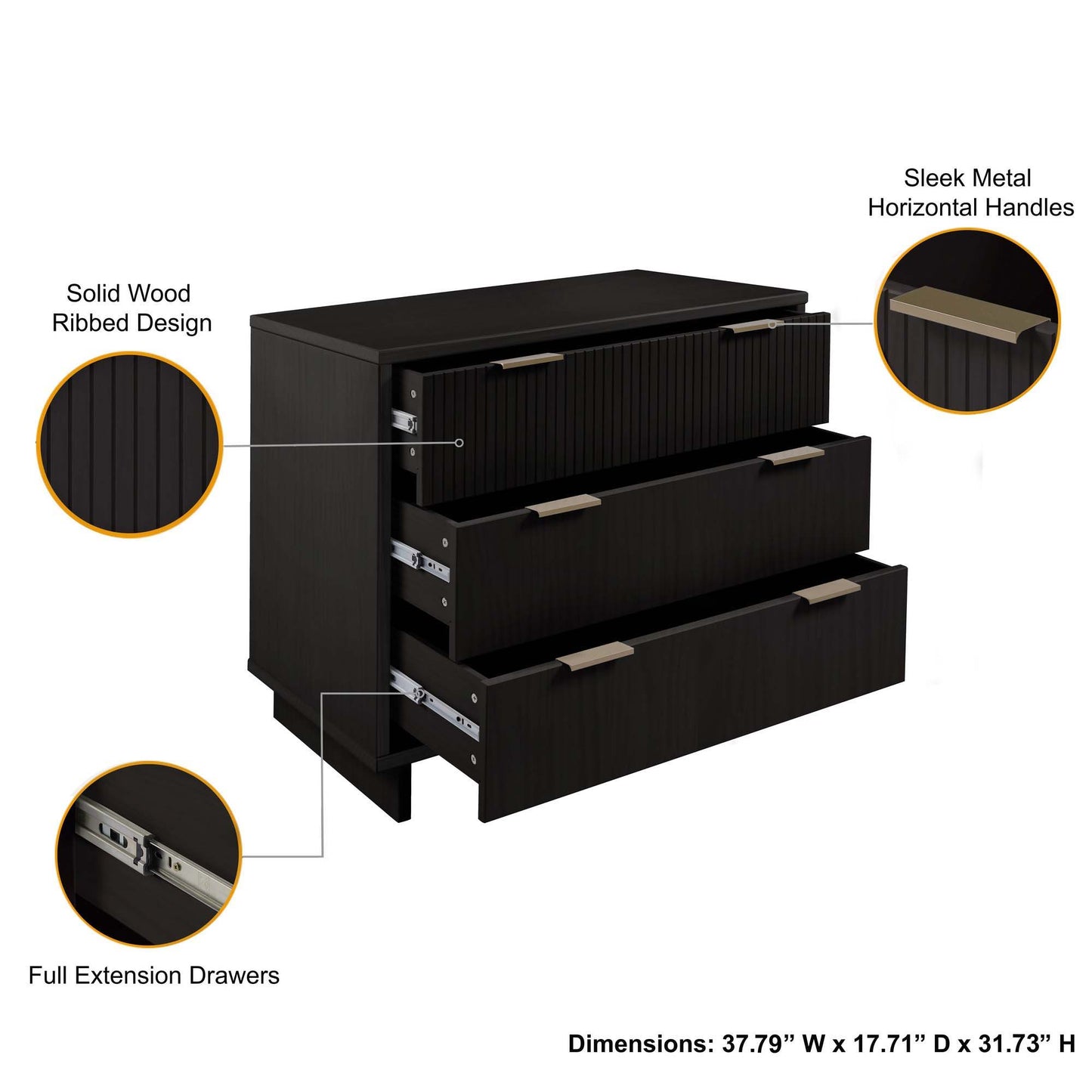 Granville - Dresser With 3 Drawers
