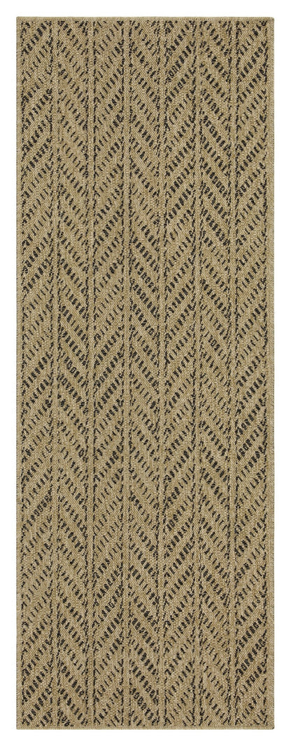 Earth GC_NTL1012 Jute/Black Indoor/Outdoor Area Rug