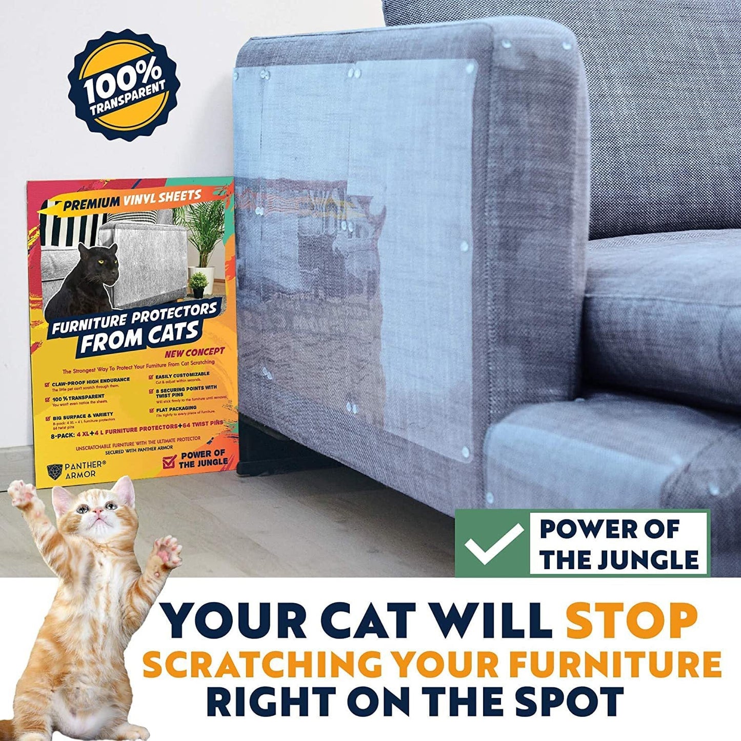 Single-sided Anti-scratching Tape Cat Protection Sofa Furniture Tape Piece