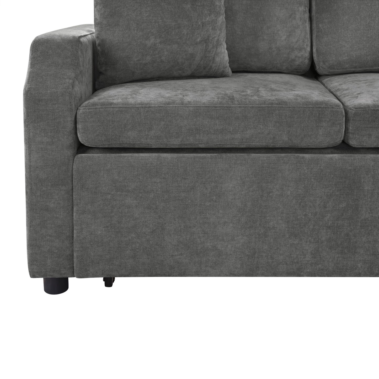 Modern L Shaped Sectional Sofa Bed With Hidden Storage Upholstery