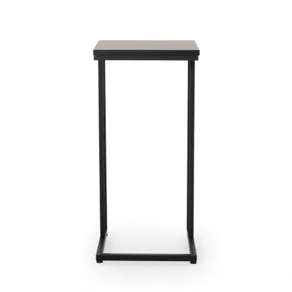 Essex Set of 2 Modern Black Metal End Tables