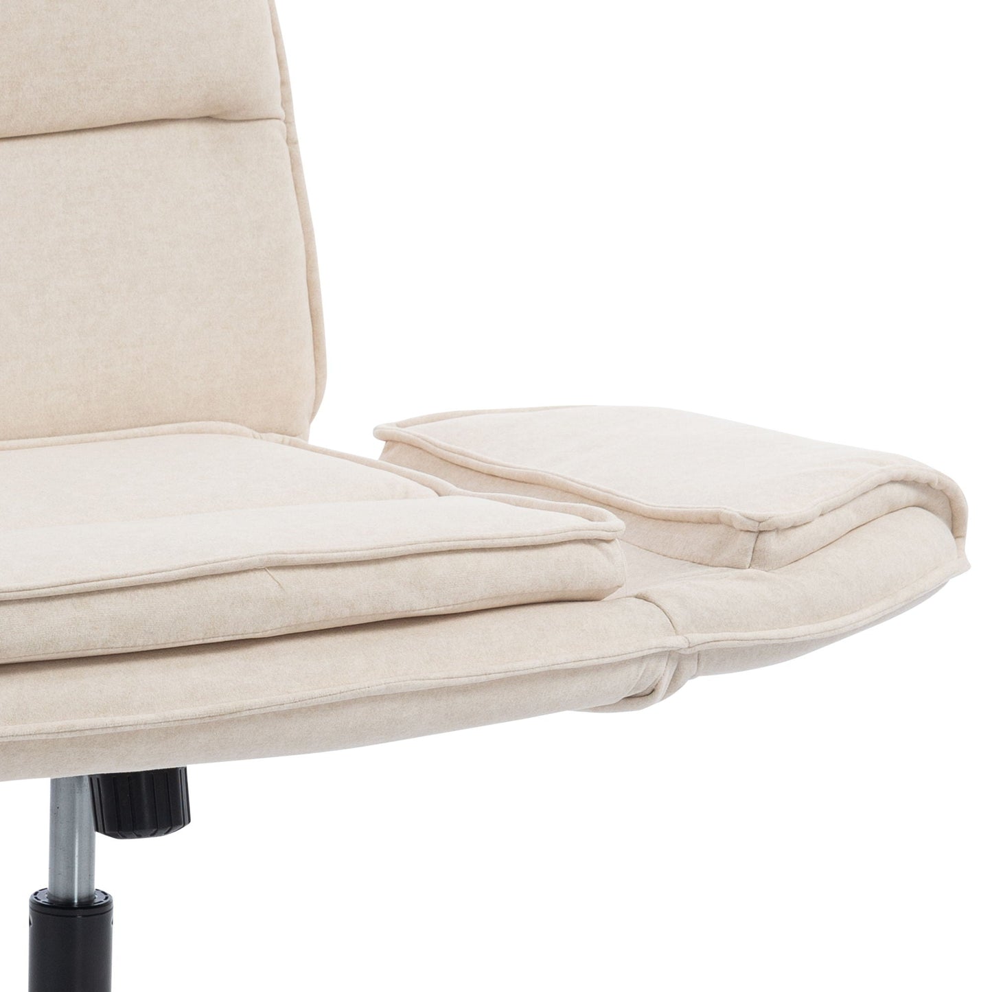 Criss Cross Swivel Desk Chair With Adjustable Armrests & Wheels For Home Office