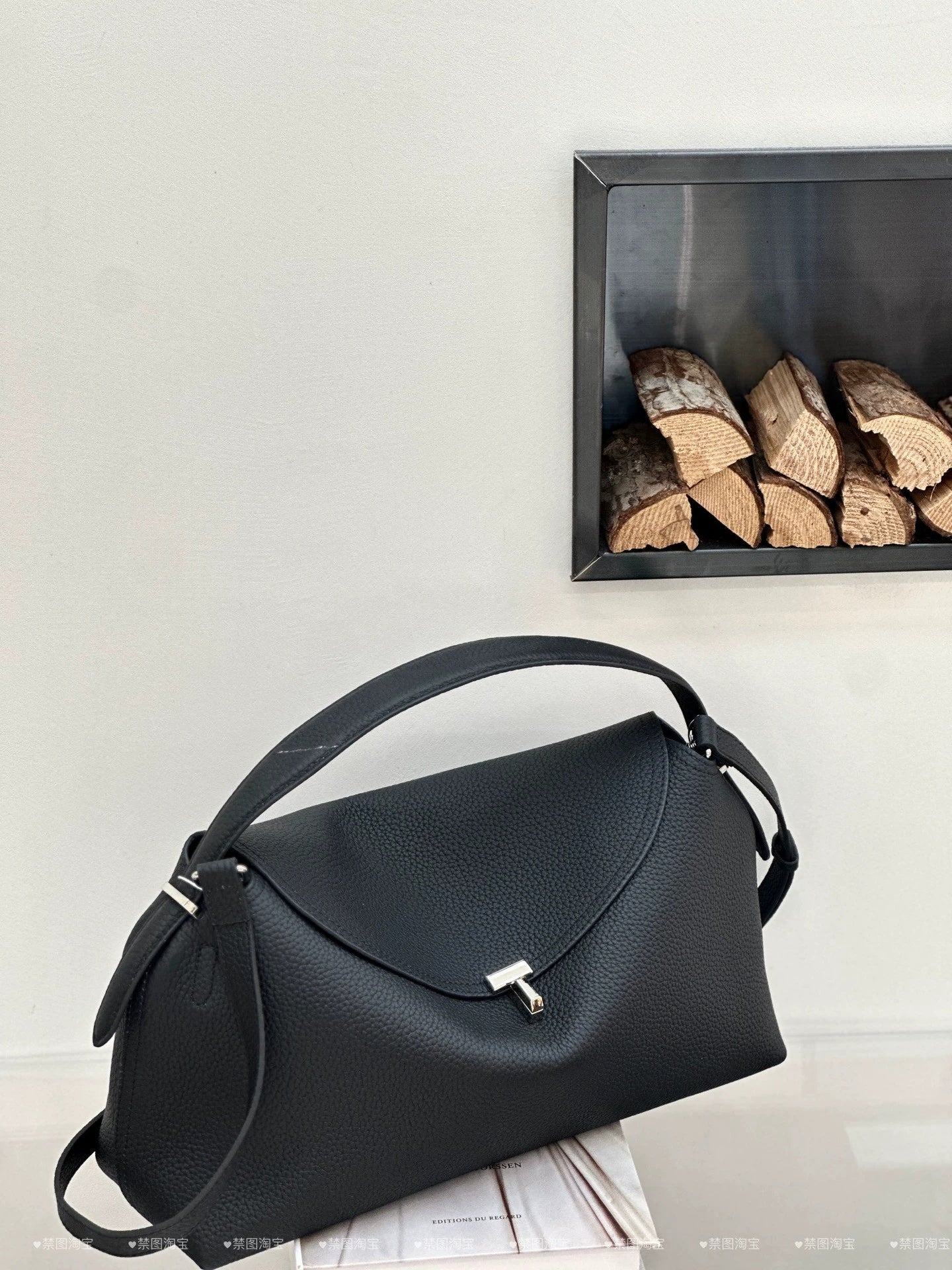 Genuine Leather Women's Bag, Cross-border High-end T-shaped Lock, Large-capacity Shoulder And Handbag, Top-layer Cowhide Underarm Bag