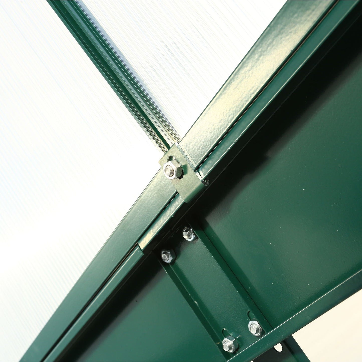 Polycarbonate house, Heavy Duty Outdoor Aluminum Walk-In House Kit With Rain Gutter, Vent And Door For Backyard Garden