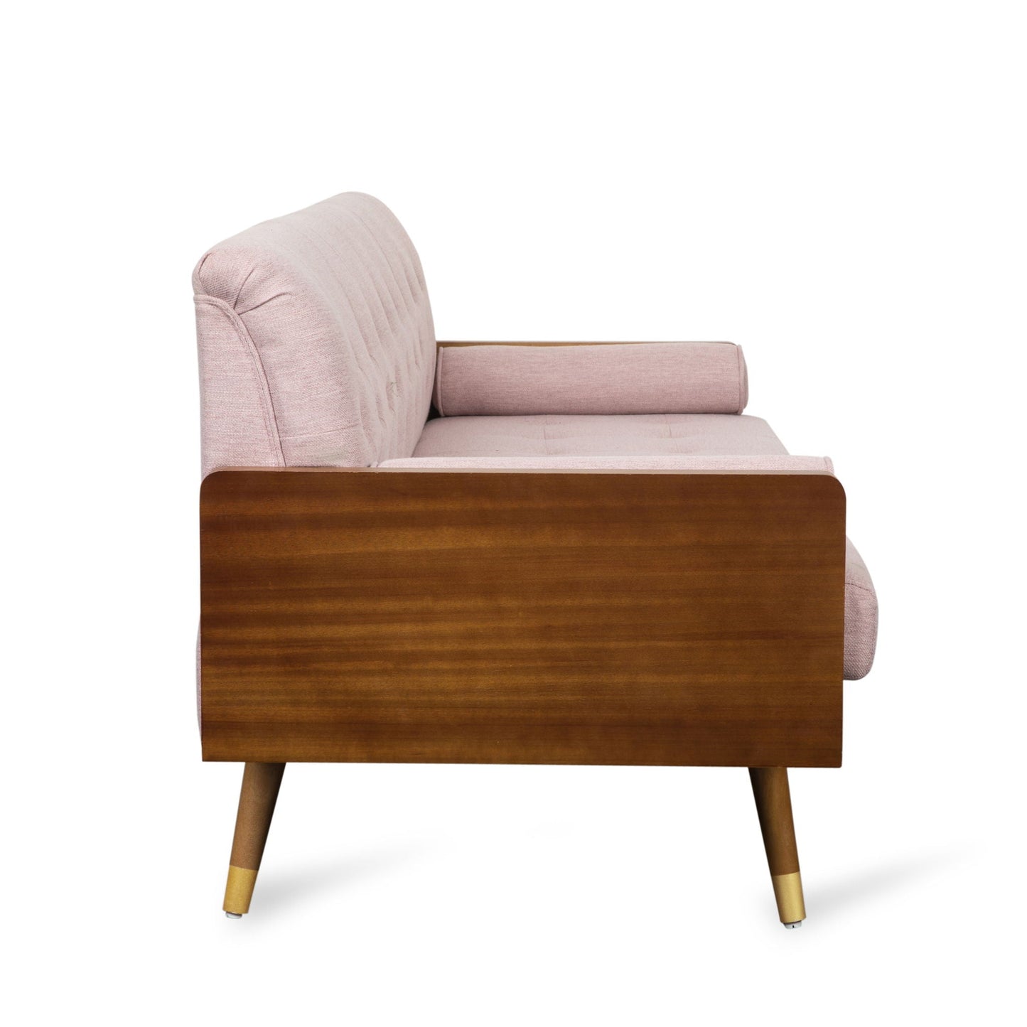 Aidan Mid Century Modern Tufted Fabric Sofa
