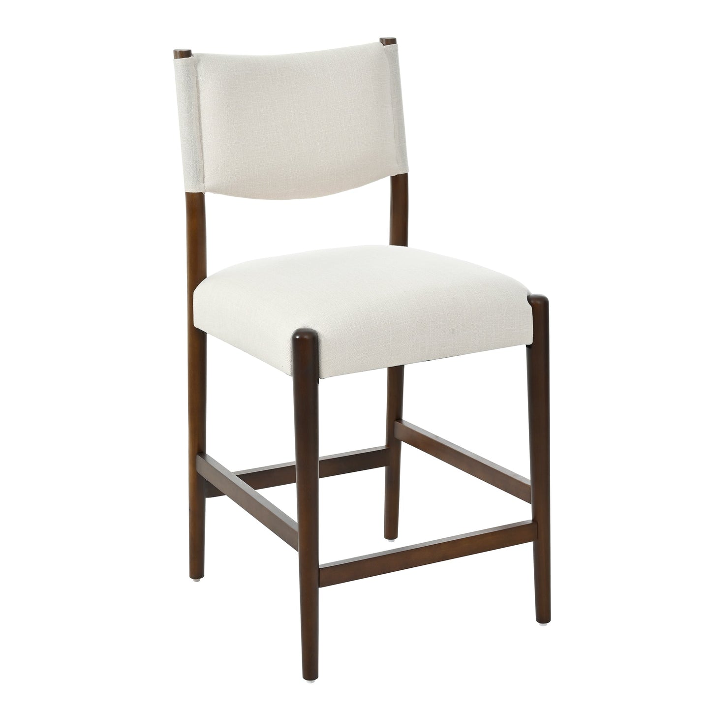 26.4" Solid Wood Counter Height Barstools, Modern Bar Stools Set of 2