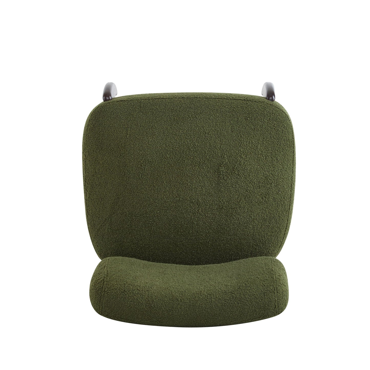 Modern Boucle Lounge Chair With Solid Wood Frame
