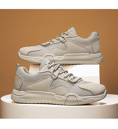 2026 Summer Trendy Versatile Low Top Breathable Height Increasing Soft Sole Men's Casual Sports Shoes