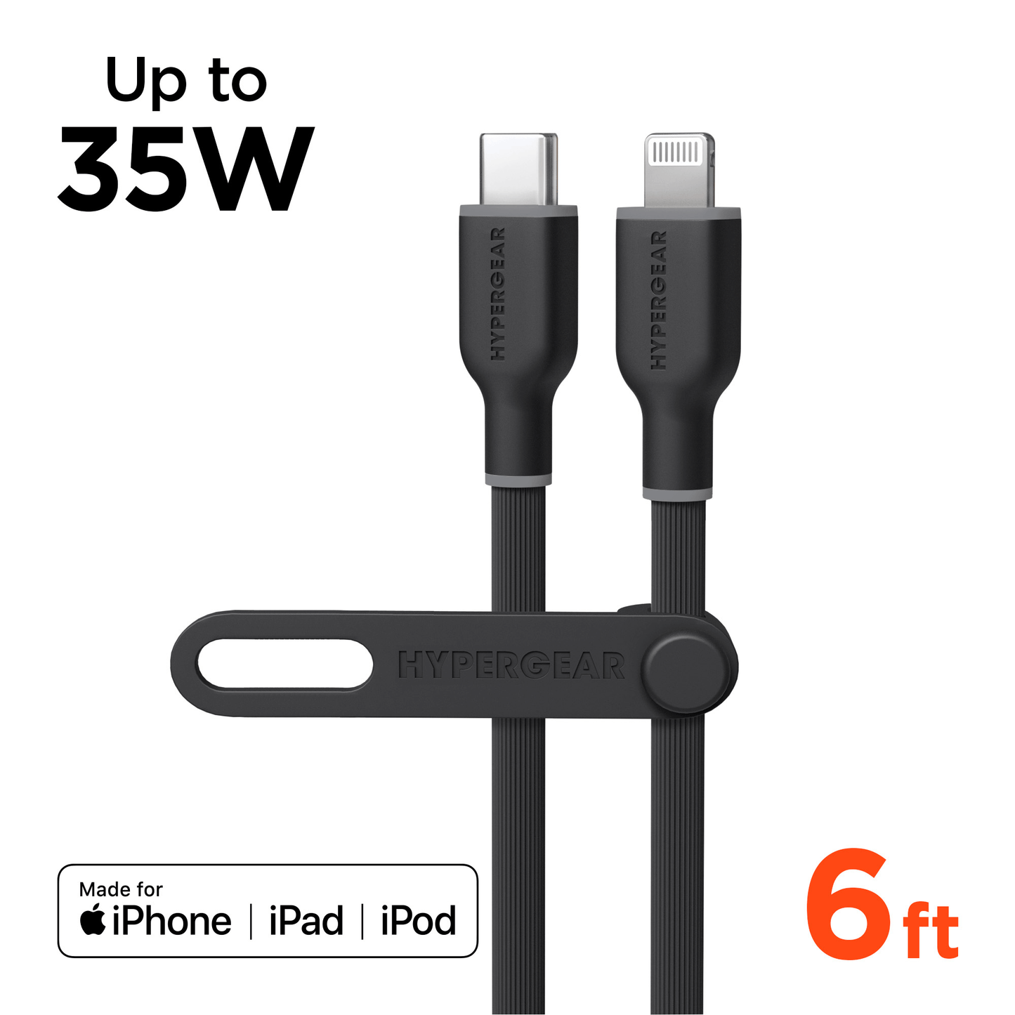 HyperGear Flexi PRO USB-C to Lightning Cable 6ft