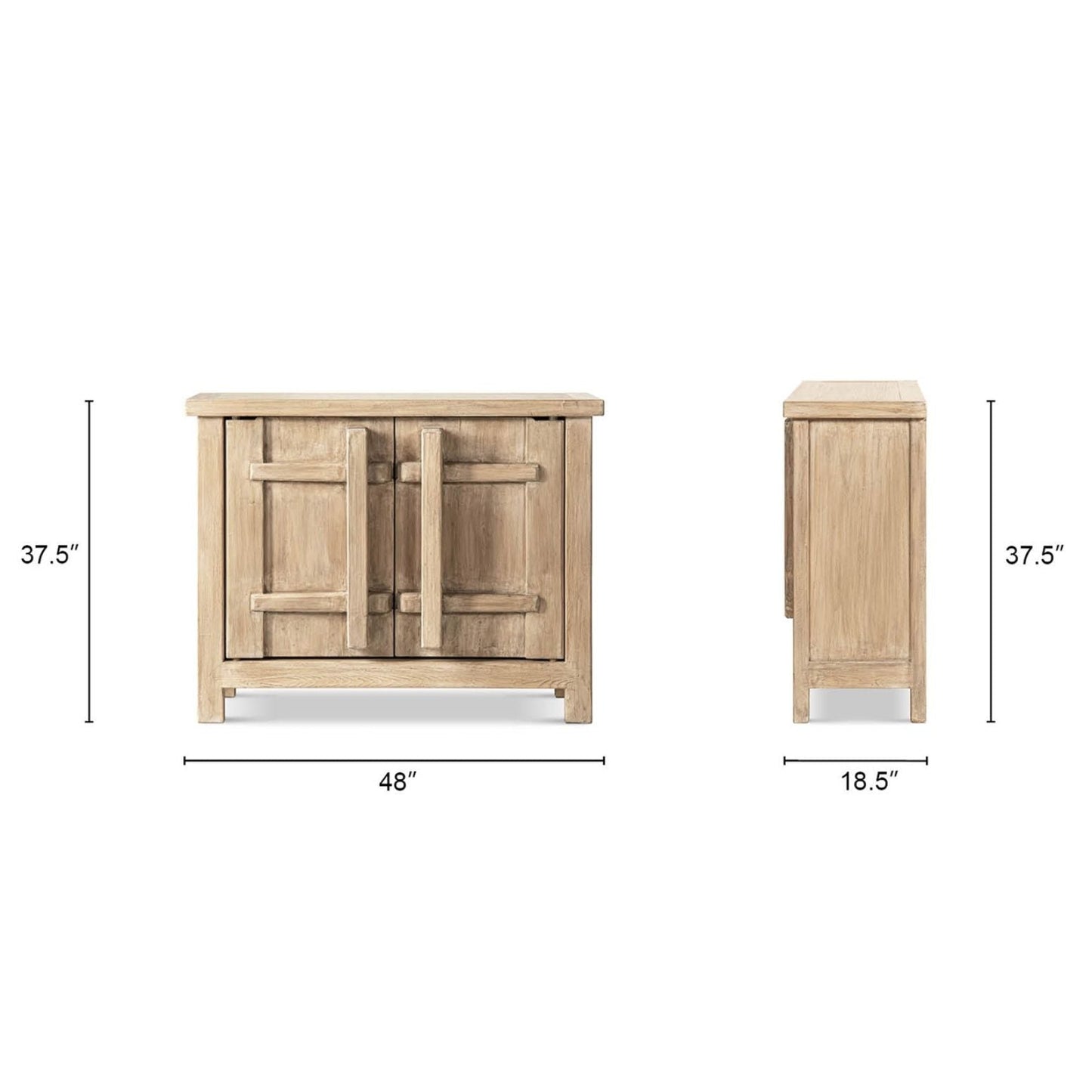 Rowan - 2 Door Accent Cabinet - Natural
