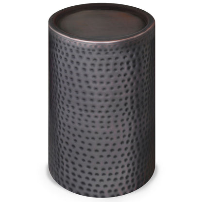 Corbin - Hammered Metal Side Table