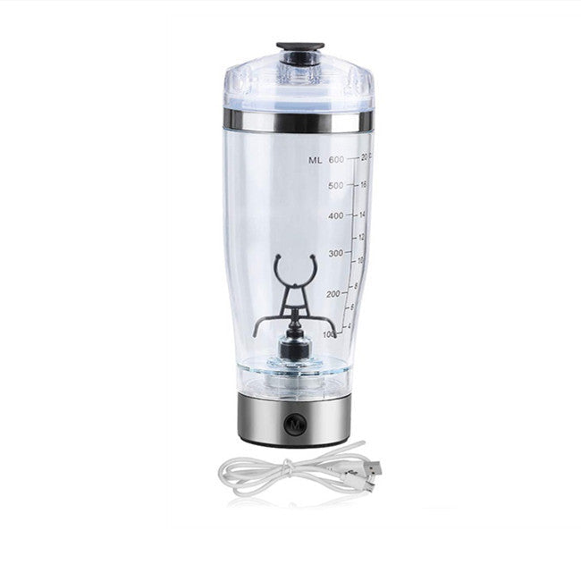 Portable Electric Protein Shaker Bottle | USB Rechargeable Mixer for Shakes, Smoothies & Coffee | BPA-Free Fitness Blender Cup